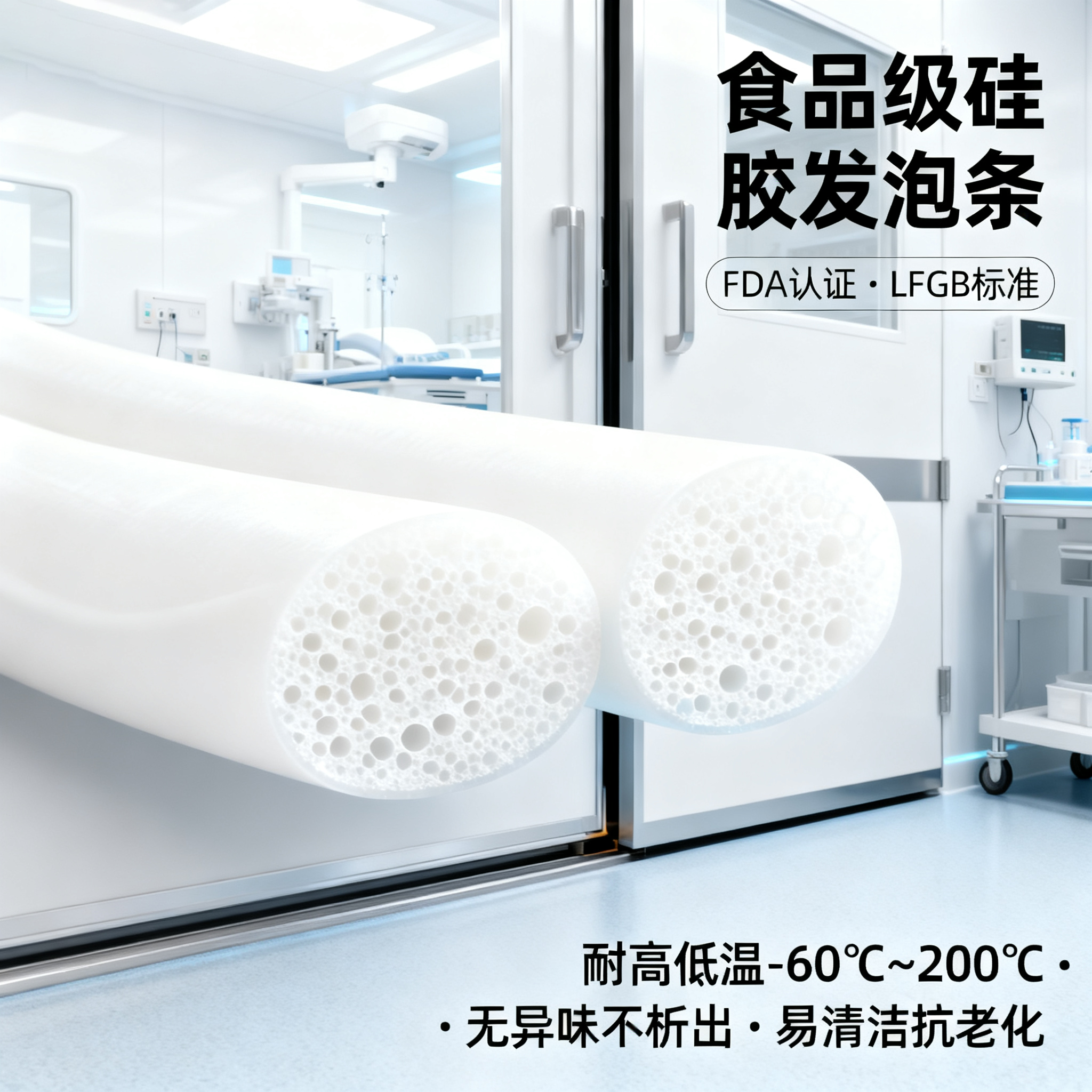 食品級硅膠發泡條